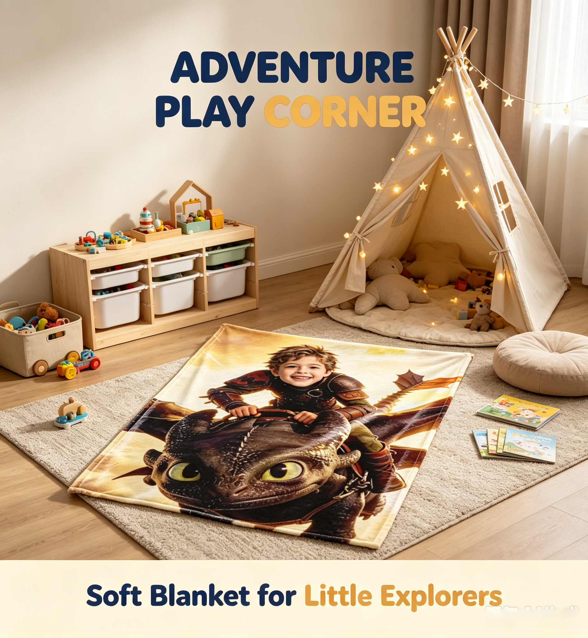How to Train Your Dragon Toothless Flannel Blanket, Soft Warm Throw Blanket for Kids Boys, Lightweight Plush Blanket for Bedroom Sofa Birthday Gift