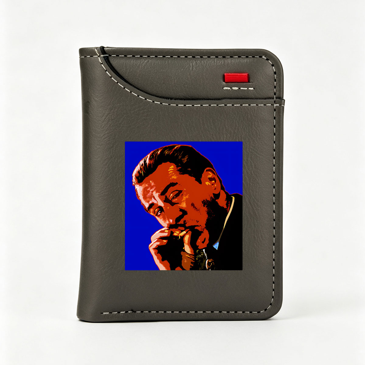 Thinker in Suit: Portrait of a Contemplative Man - Vertical Style Wallet