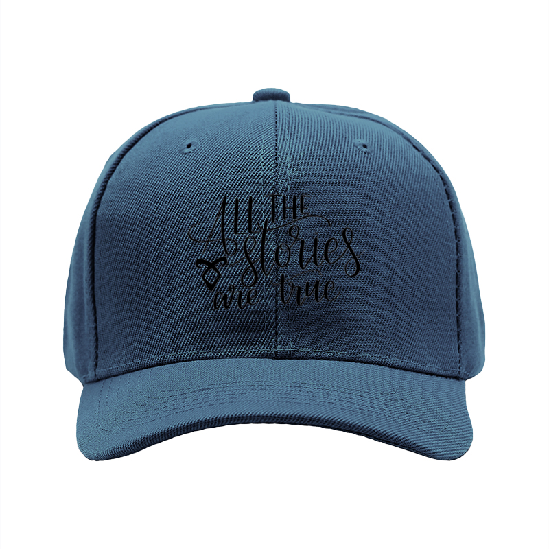 1pc New Baseball Cap All The Stories Are True Print Unisex Adjustable Hat for Outdoor Activities and Daily Wear Suitable for Adults and Teens