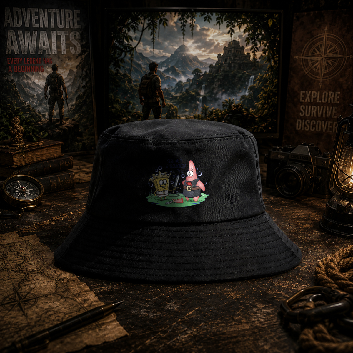 SpongeBob and Patrick in Medieval Adventure - Fisherman's Hat