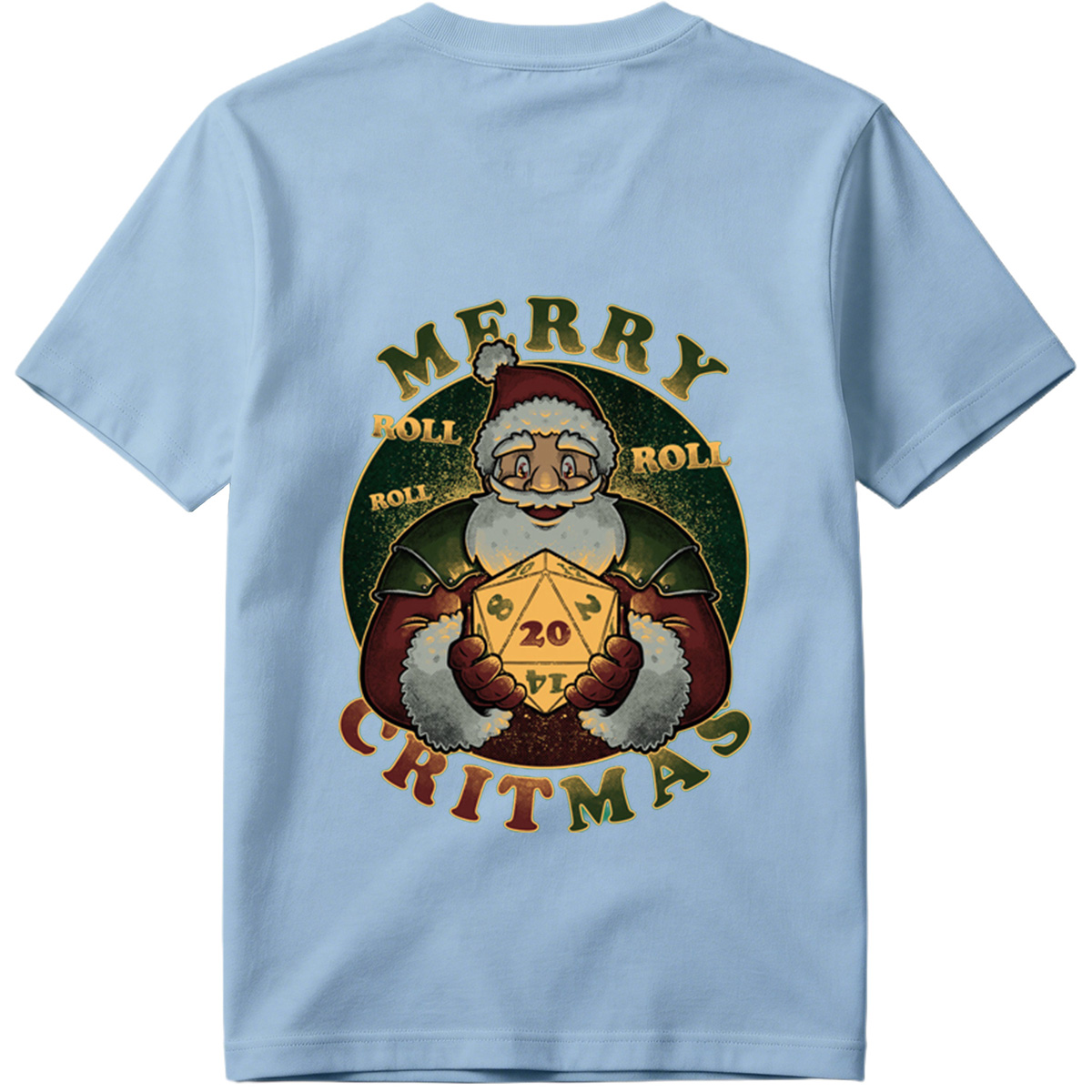 Merry Rollmas: Santa with D20 - Tee