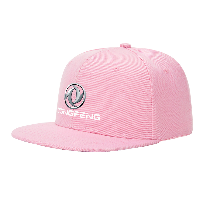 Flat Brim Baseball Cap Dongfeng Logo Print Streetwear Underground Skate Style for Basketball Court Skate Park Urban Lifestyle Skaters Rappers Streetwear Enthusiasts