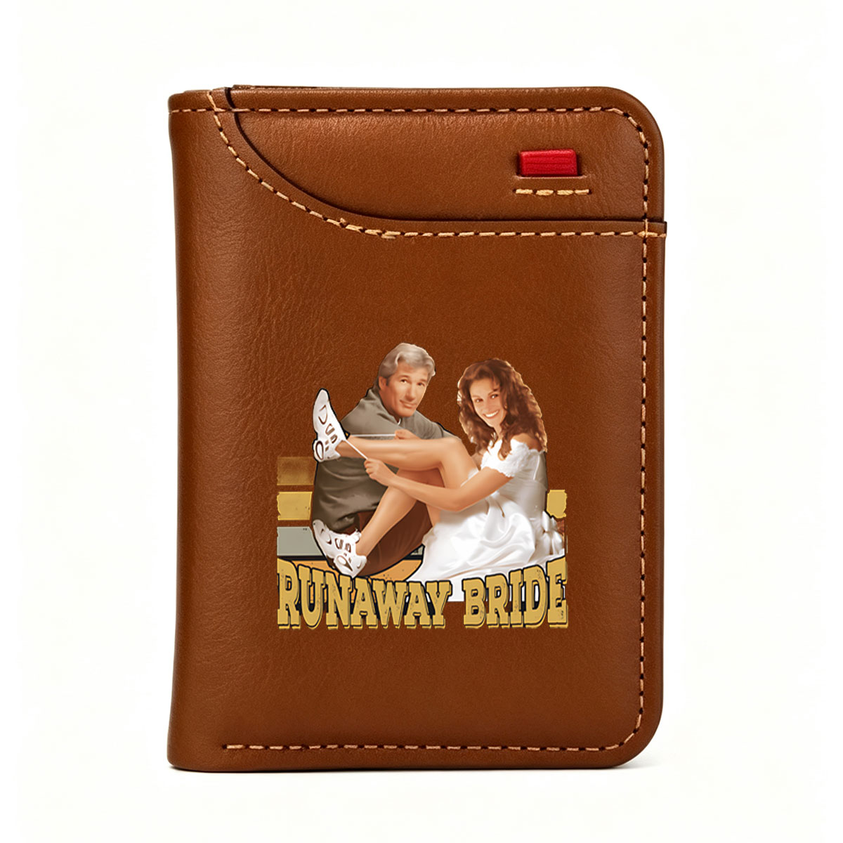 Runaway Bride: Richard Gere and Julia Roberts in Romantic Comedy Classic - Vertical Style Wallet