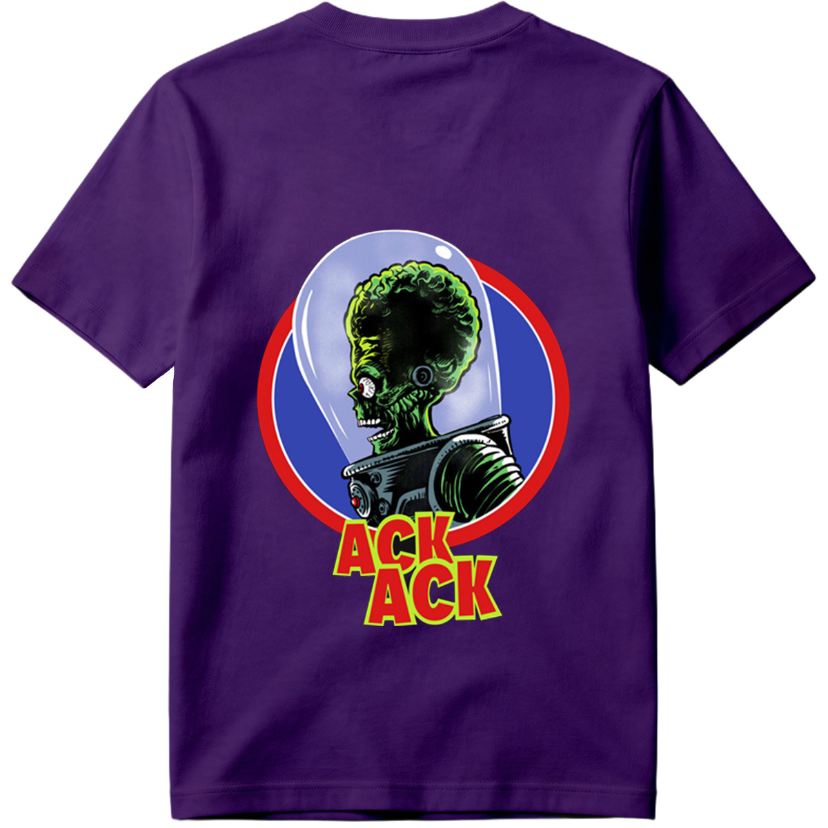 Ack Ack: Green Alien in Space Helmet - Tee