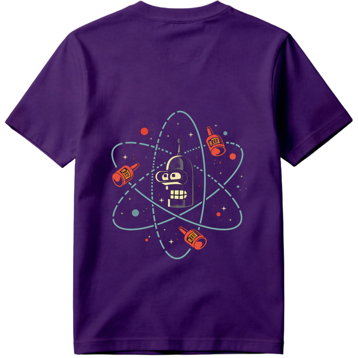 Futurama Bender Atomic Beer Orbit - Tee