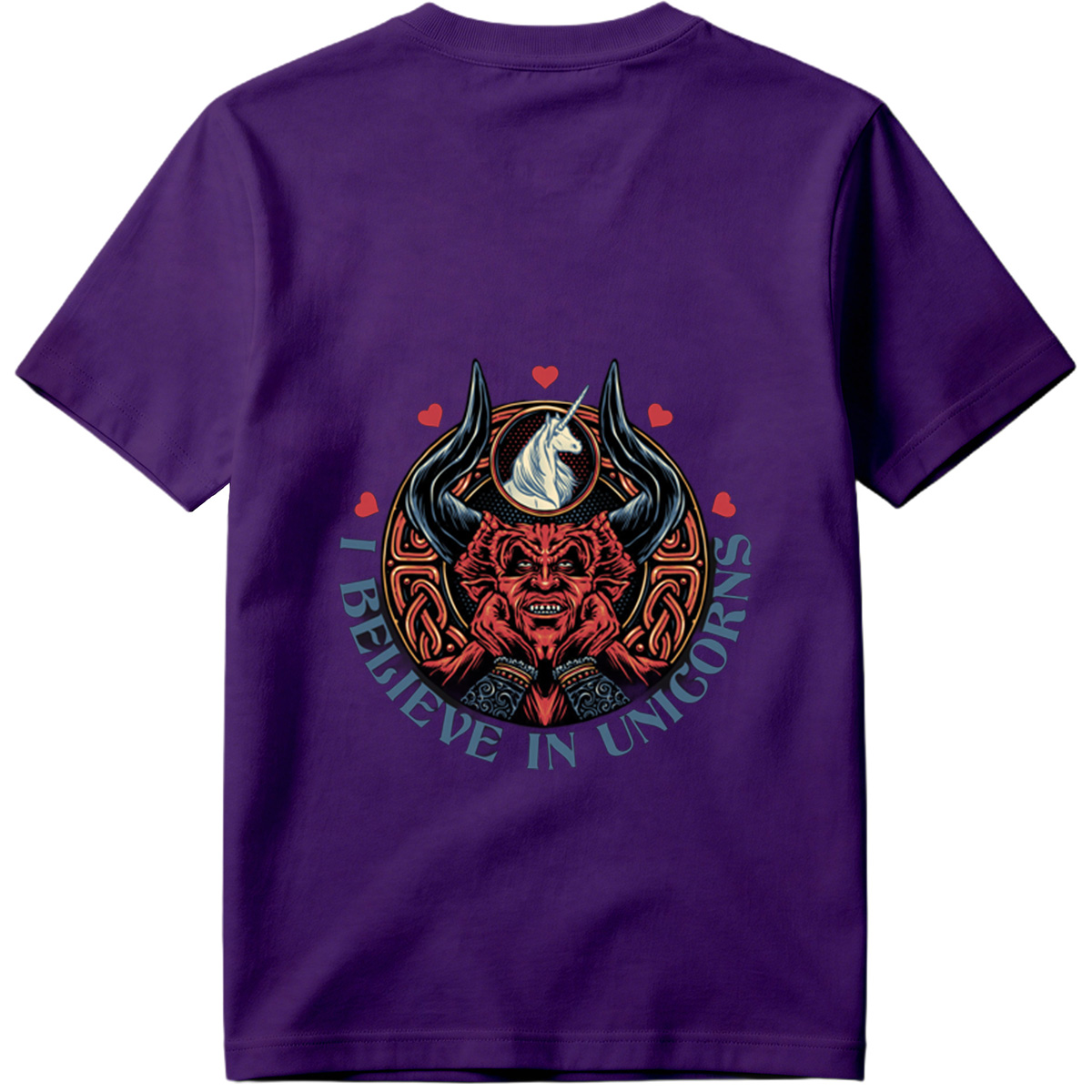 I Believe in Unicorns - Devil and Unicorn Design - Tee
