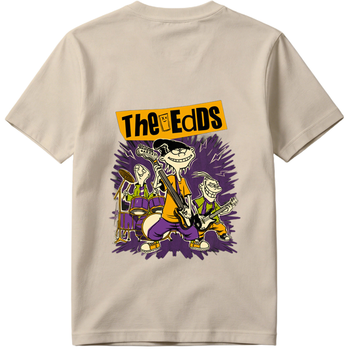 The Eds: Eddy, Ed, and Double D in Rock Band Action - Tee