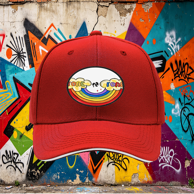 Unisex Classic Sandwich Hat with Rainbow Love is Love Patch Design | Lightweight Sun Protection Cap for Outdoor Activities, Beach, and Pride Events | Perfect for Adults Seeking Inclusive Fashion and Comfortable Wear