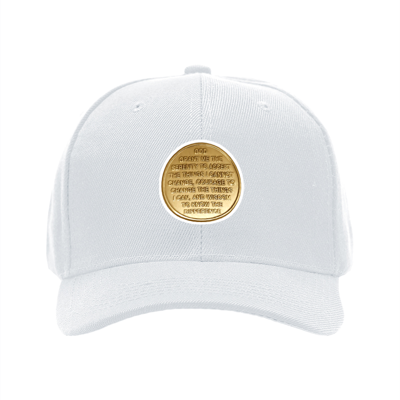 1pc New Baseball Cap with Serenity Prayer Text Print Unisex Adjustable Hat for Outdoor Activities and Daily Wear Suitable for Adults Seeking Inspiration and Calm Mindset