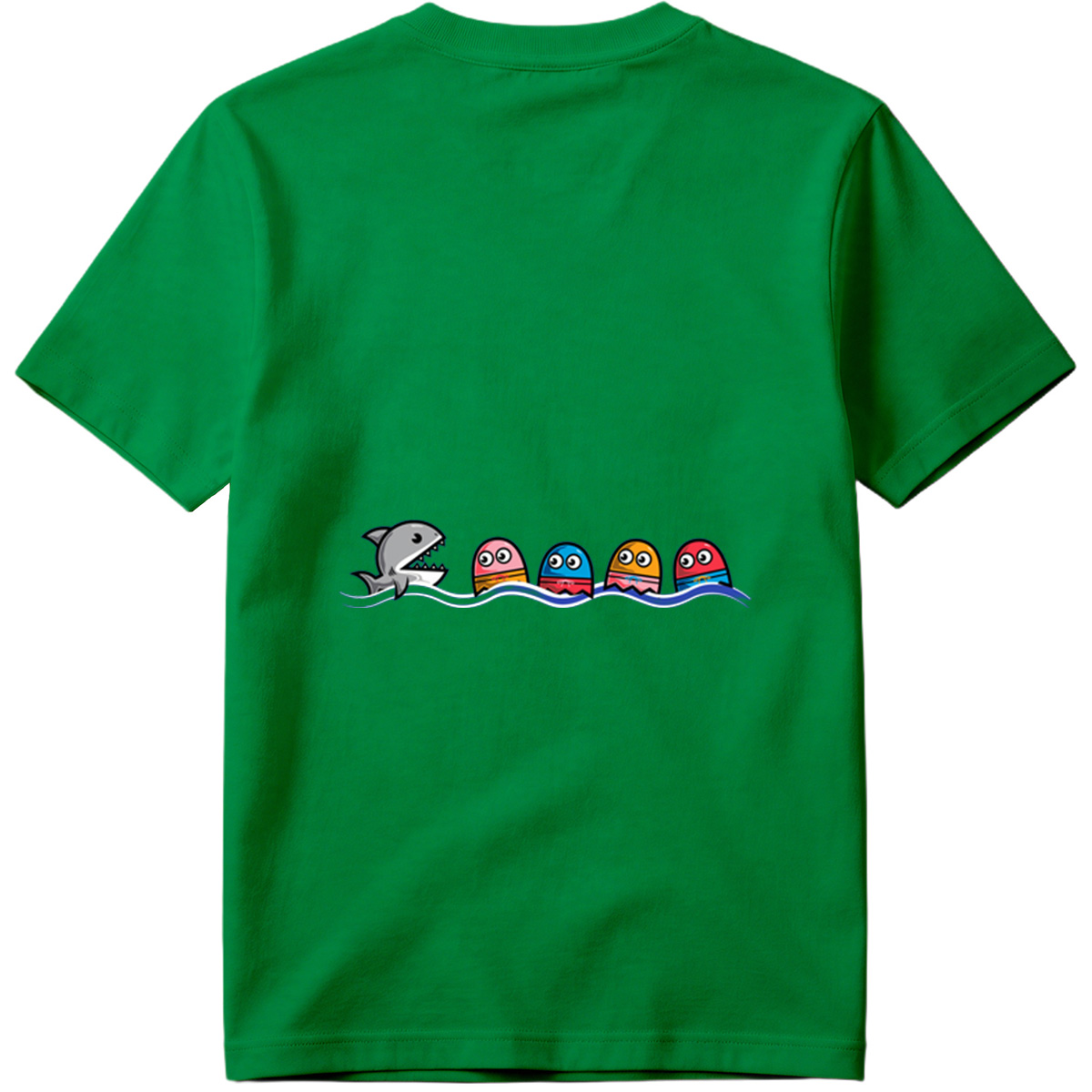 Pac-Man and the Shark - Tee