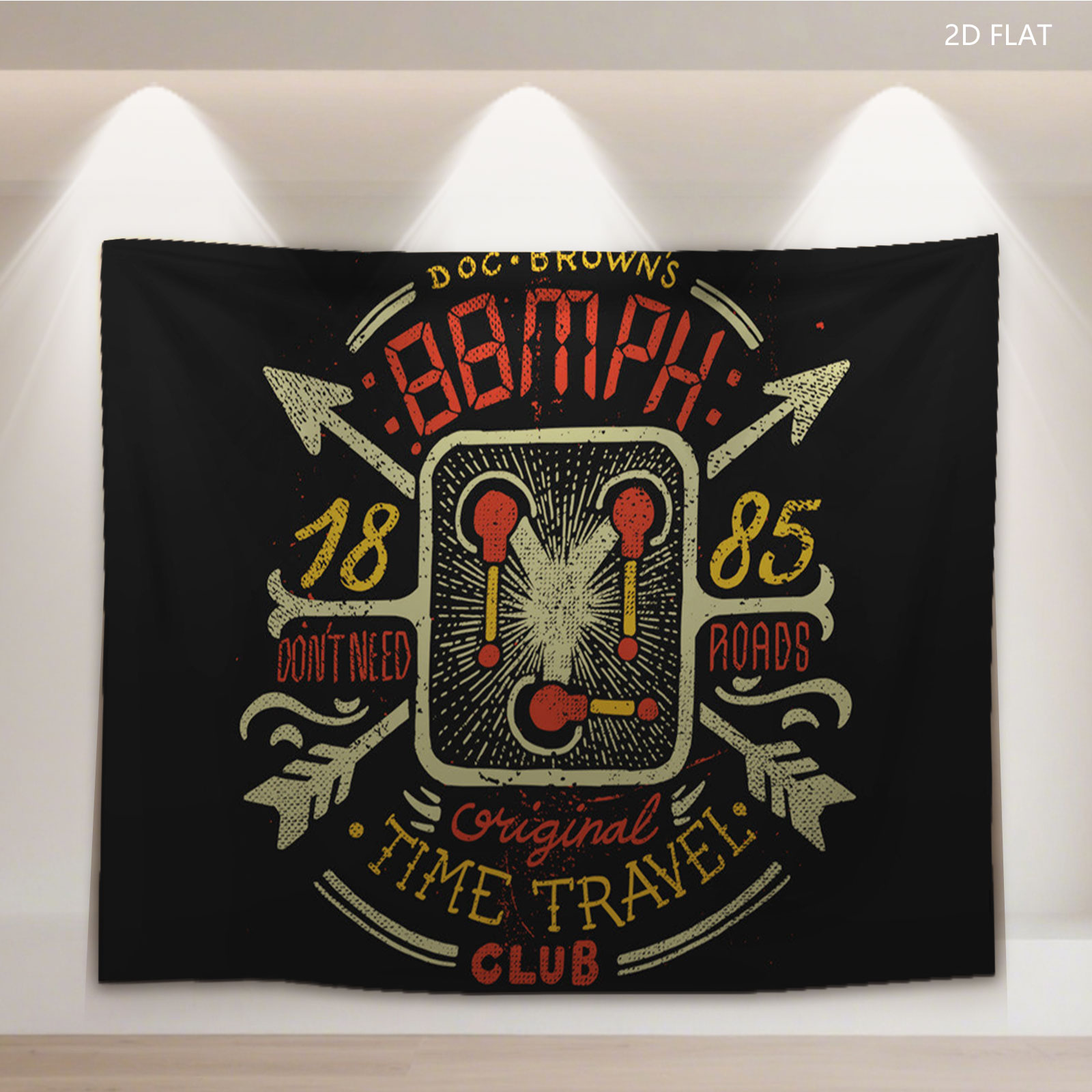 Doc Brown's 88 MPH Time Travel Club: Original 1985 Road Trip - Tapestry