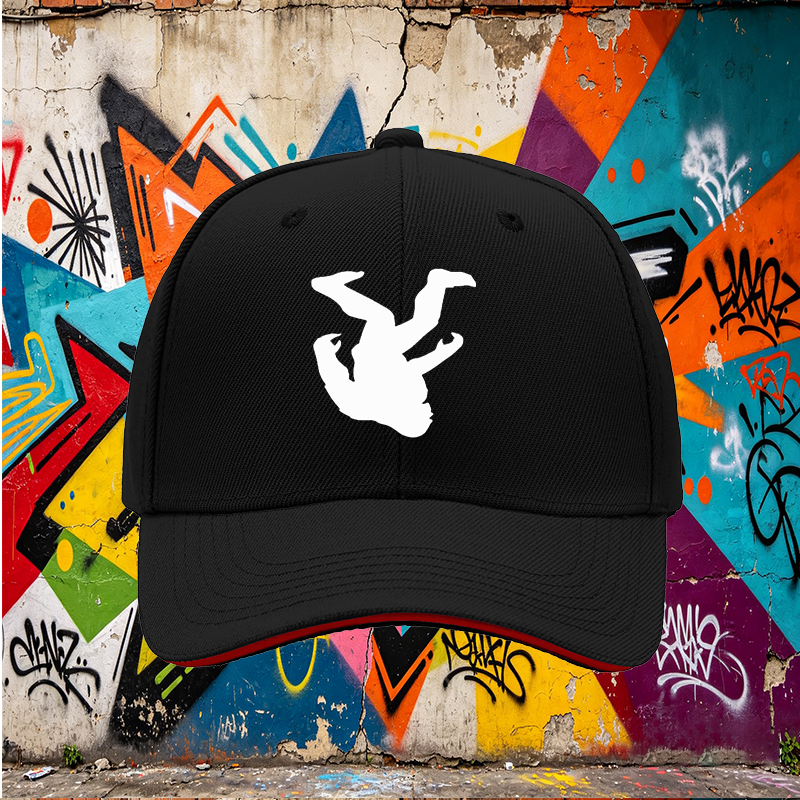 Unisex Classic Sandwich Hat with Bigfoot Silhouette Print - Outdoor Adventure Cap for Hiking, Camping, and Casual Wear - Perfect for Nature Enthusiasts and Cryptozoology Fans