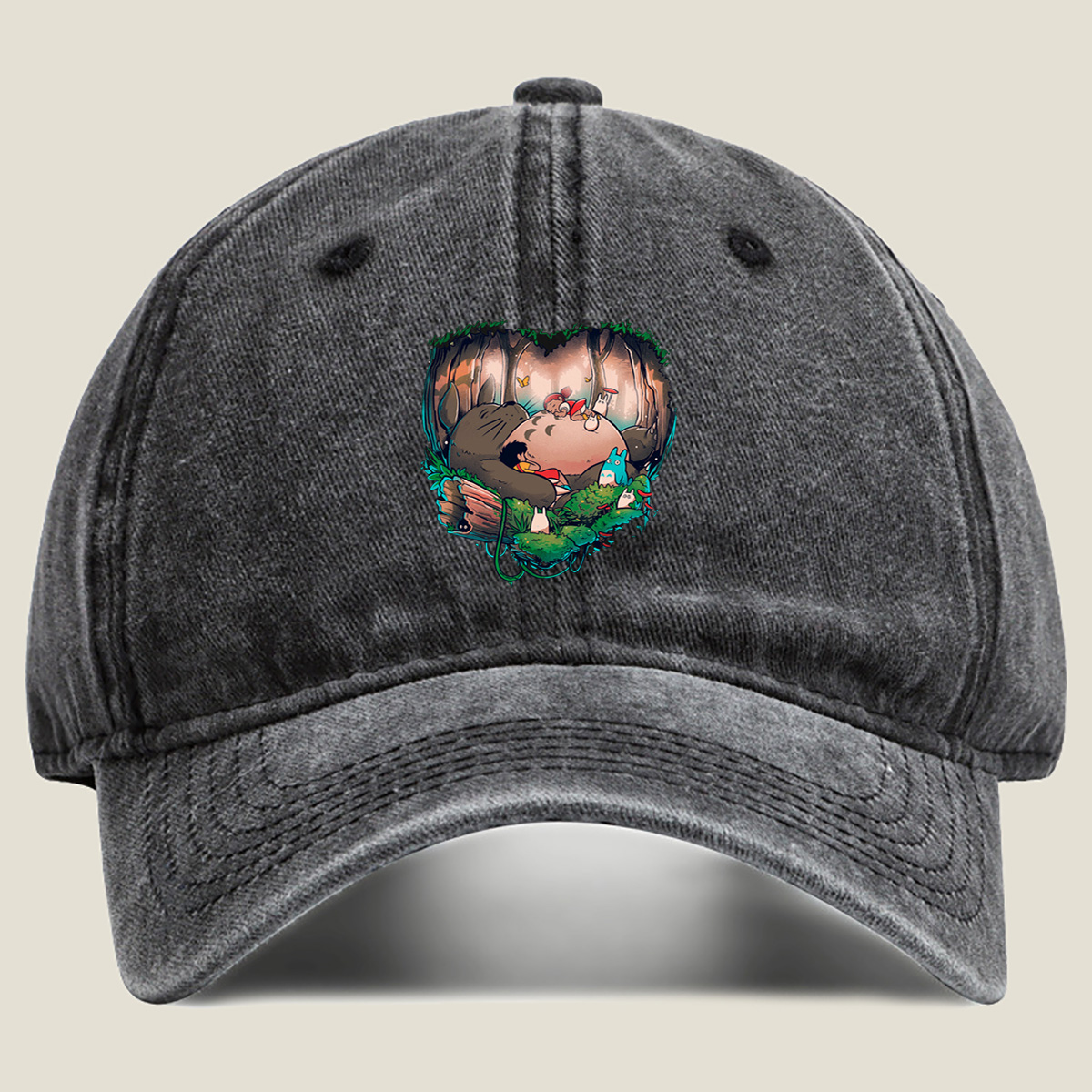 My Neighbor Totoro: Mei, Satsuki, and the Forest Spirits - Washed Denim - Baseball Cap