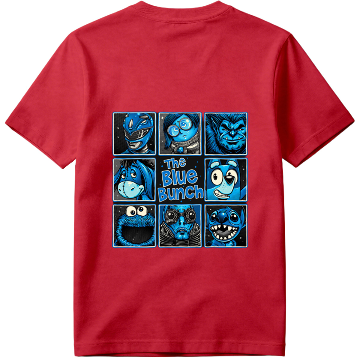 The Blue Bunch: A Collection of Blue Characters - Tee