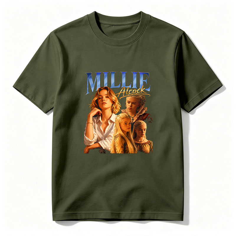 Millie Alcock: From Modern Glamour to Medieval Elegance - Tee