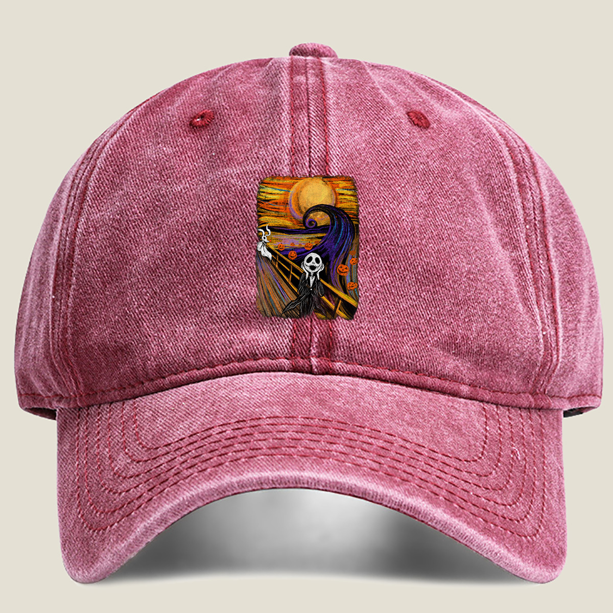 Jack Skellington in The Nightmare Before Christmas - Washed Denim - Baseball Cap