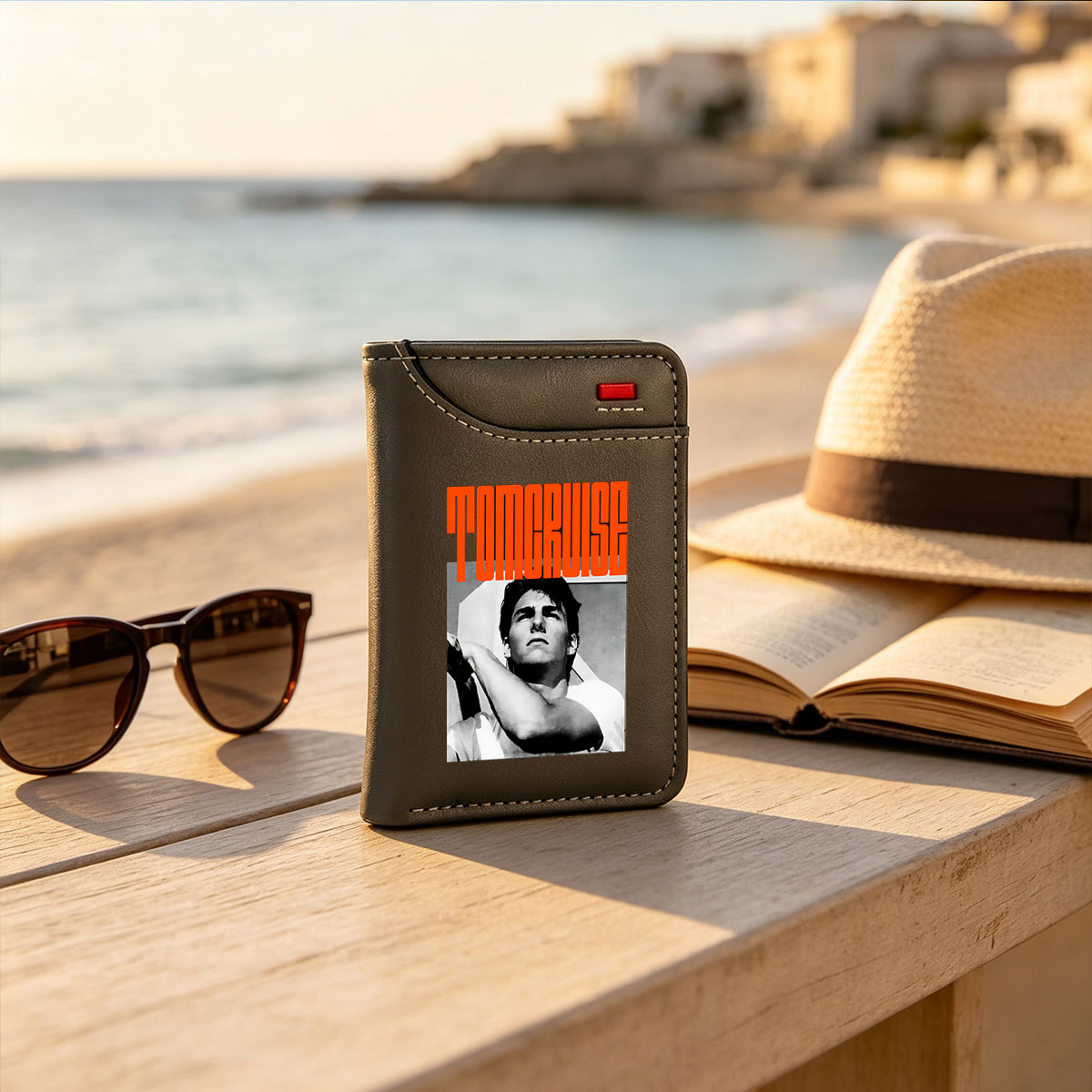 Tom Cruise - Action Hero Portrait - Vertical Style Wallet