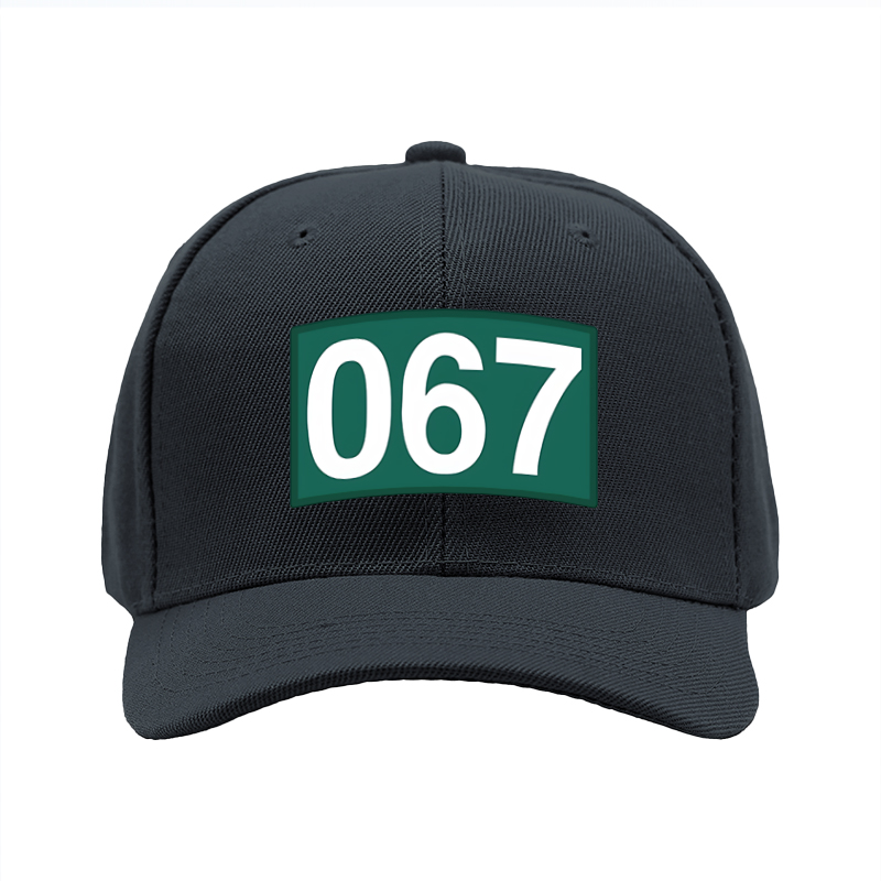 1pc New Baseball Cap with 067 Number Print and Bold Design Unisex Adjustable Hat for Outdoor Activities Sports Fans and Casual Wear Adults and Teens