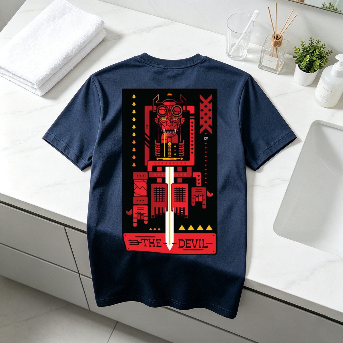 The Devil - Cybernetic Tarot Card - Tee