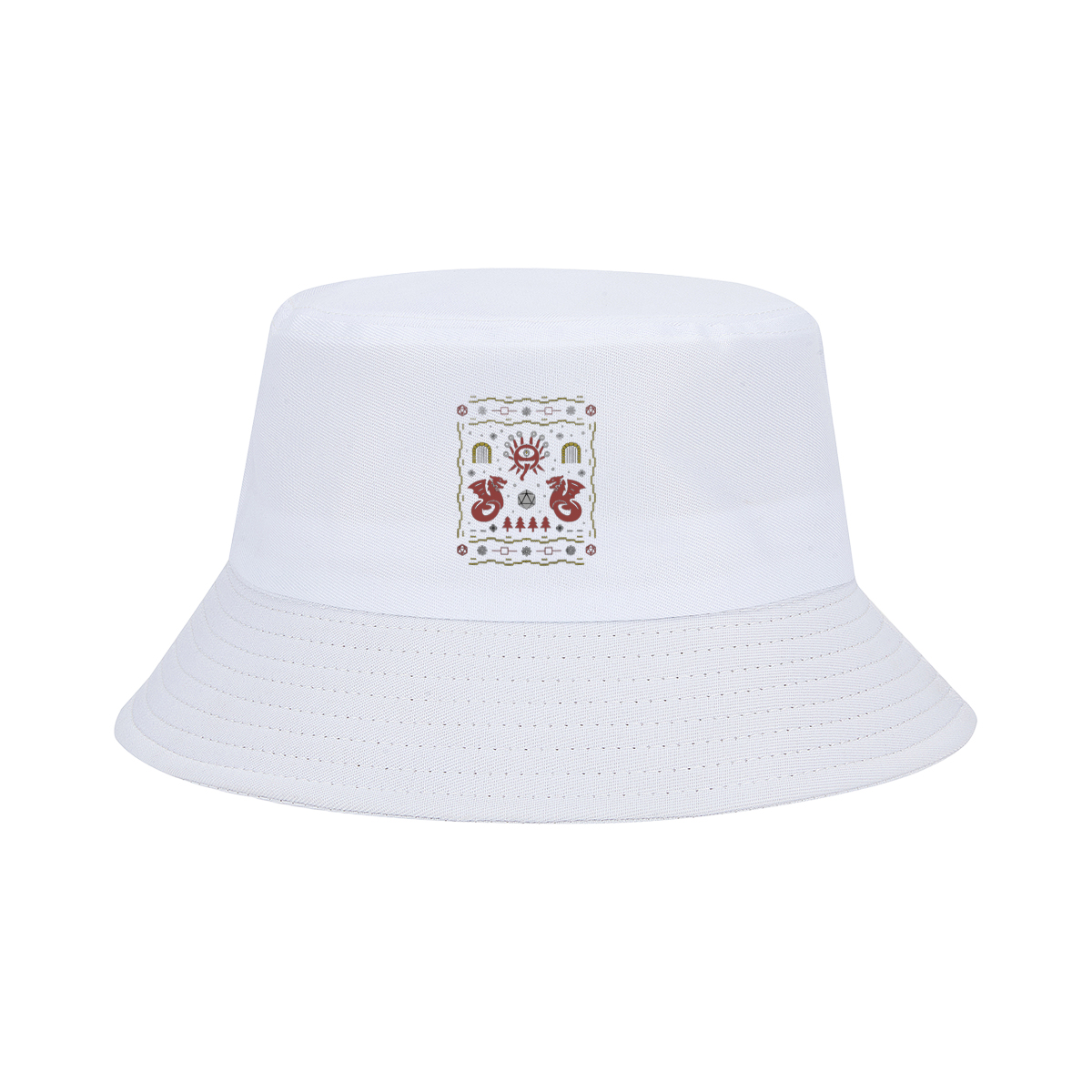 D&D Holiday Dragon & Eye of Vecna Sweater - Fisherman's Hat