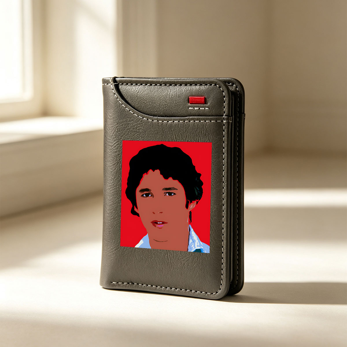 Freddie Mercury Portrait in Pop Art Style - Vertical Style Wallet