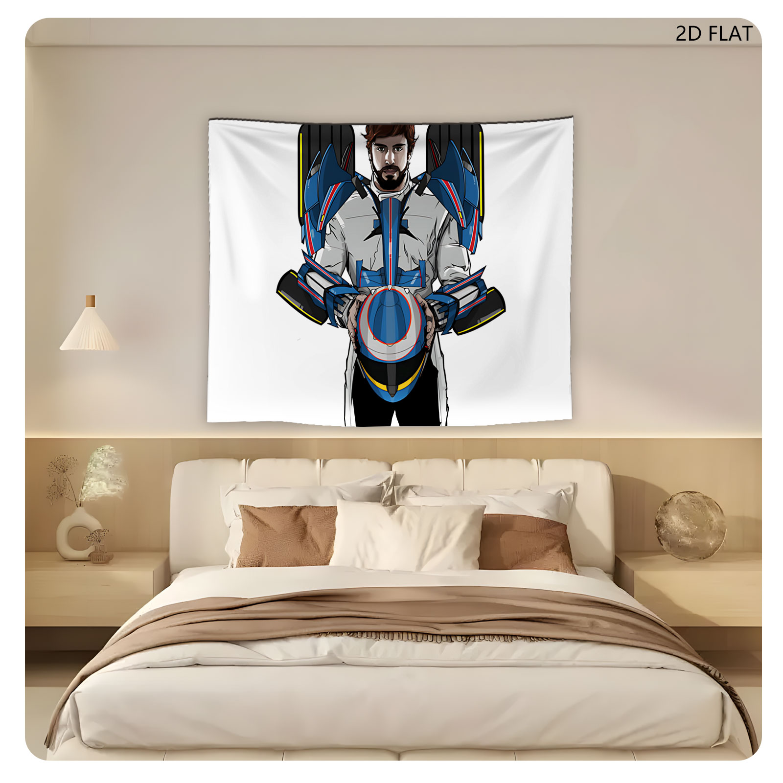 Pilot in Advanced Combat Armor Holding Helmet - Tapestry