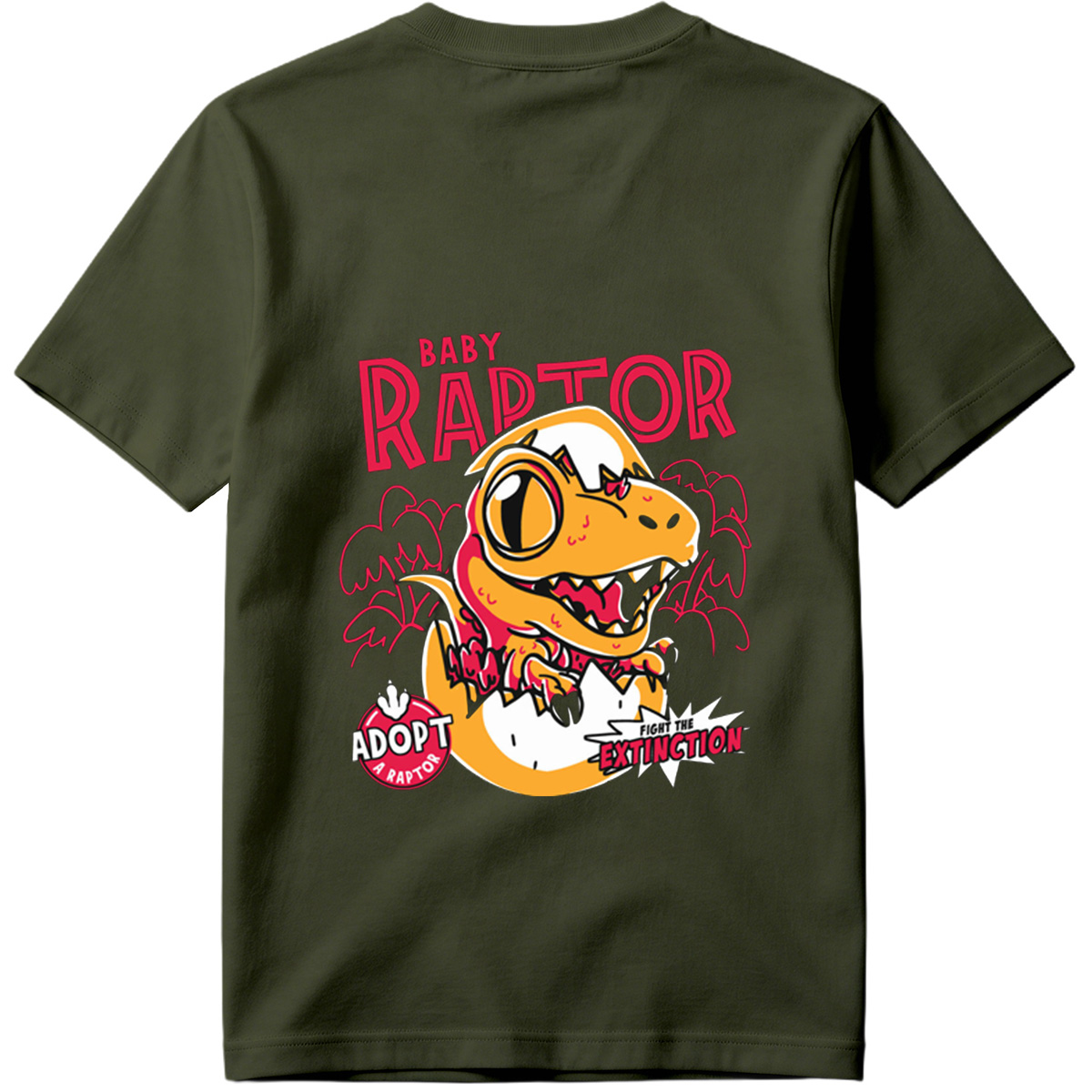 Baby Raptor: Adopt a Raptor, Fight the Extinction - Tee