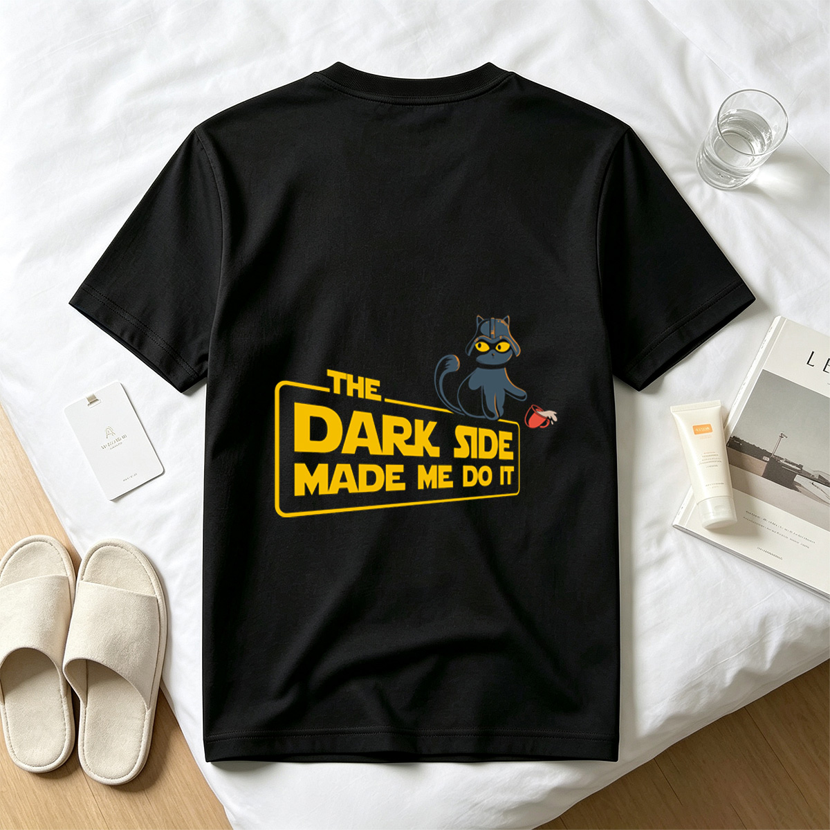 Star Wars - The Dark Side Made Me Do It Cat - Tee