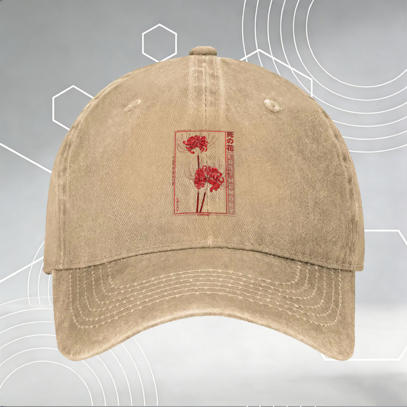 New Baseball Cap with Cute Pink Fox and Cherry Blossom Print, Unisex Adjustable Hat for Casual Outdoor Wear, Perfect for Anime Fans and Youth Style Lovers
