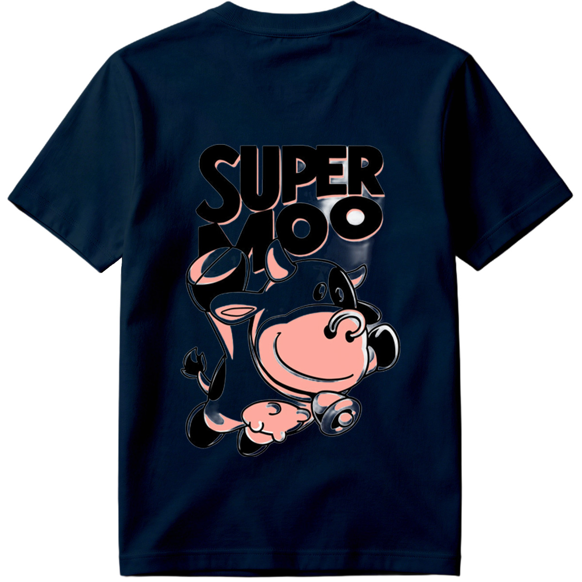 Super Moo Cow Character Design - Tee