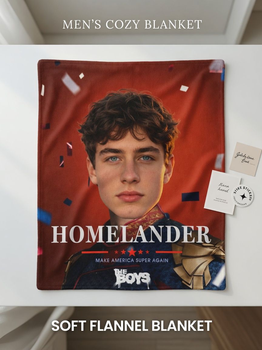 Custom Face Photo Flannel Blanket, Personalized Soft Portrait Fleece Throw, Cozy Keepsake Gift for Bed Couch Travel