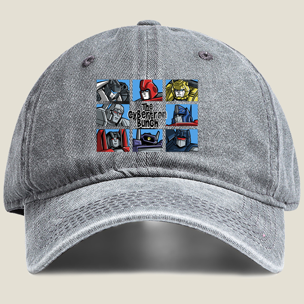 The Cybertron Bunch: Transformers Characters - Washed Denim - Baseball Cap