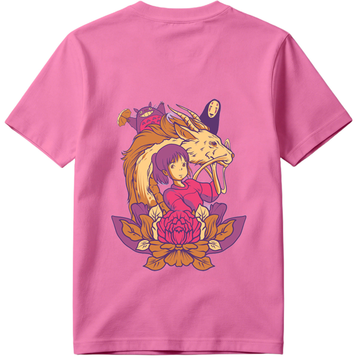 Spirited Away: Chihiro, Haku, No-Face, and Totoro - Tee