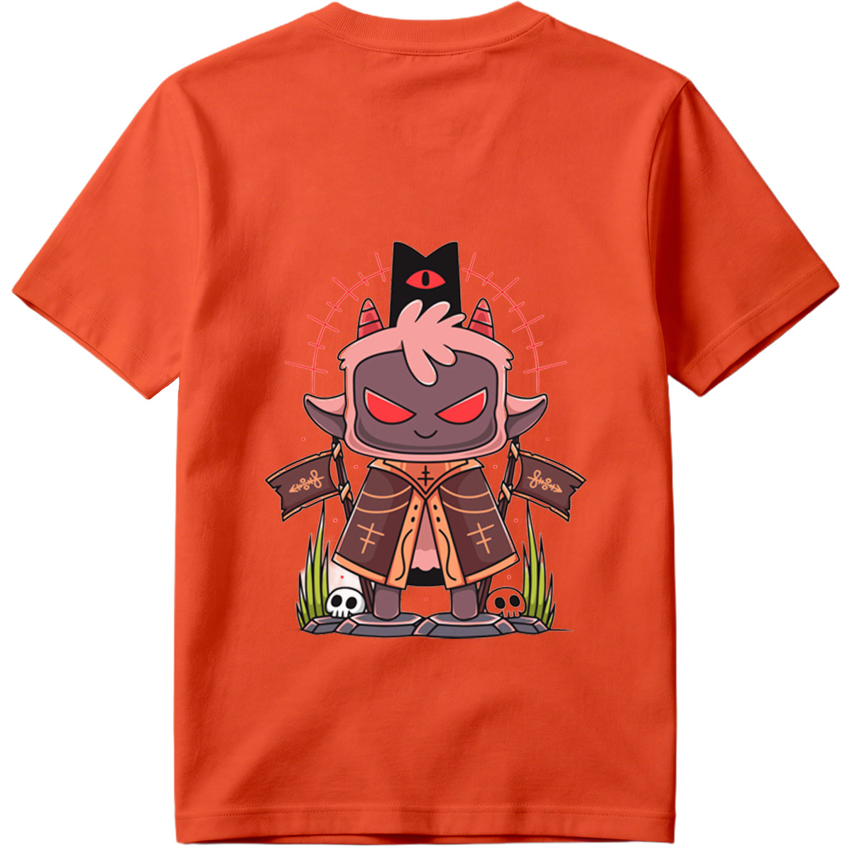 Demon King with Red Eyes and Horns - Tee