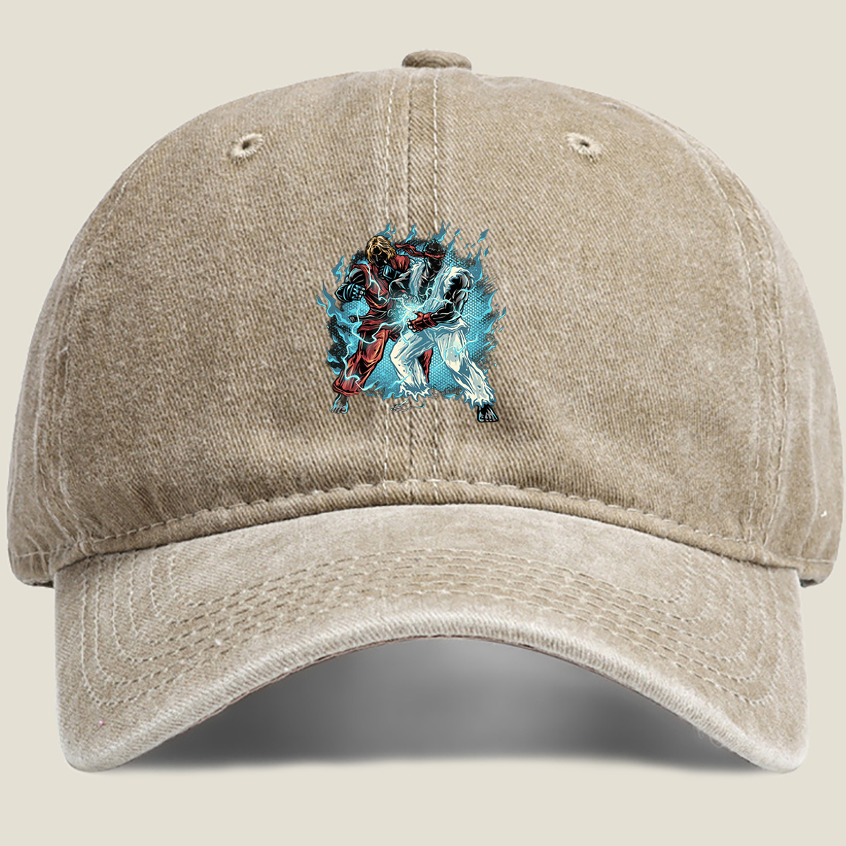 Street Fighter: Ryu vs. Ken - Washed Denim - Baseball Cap