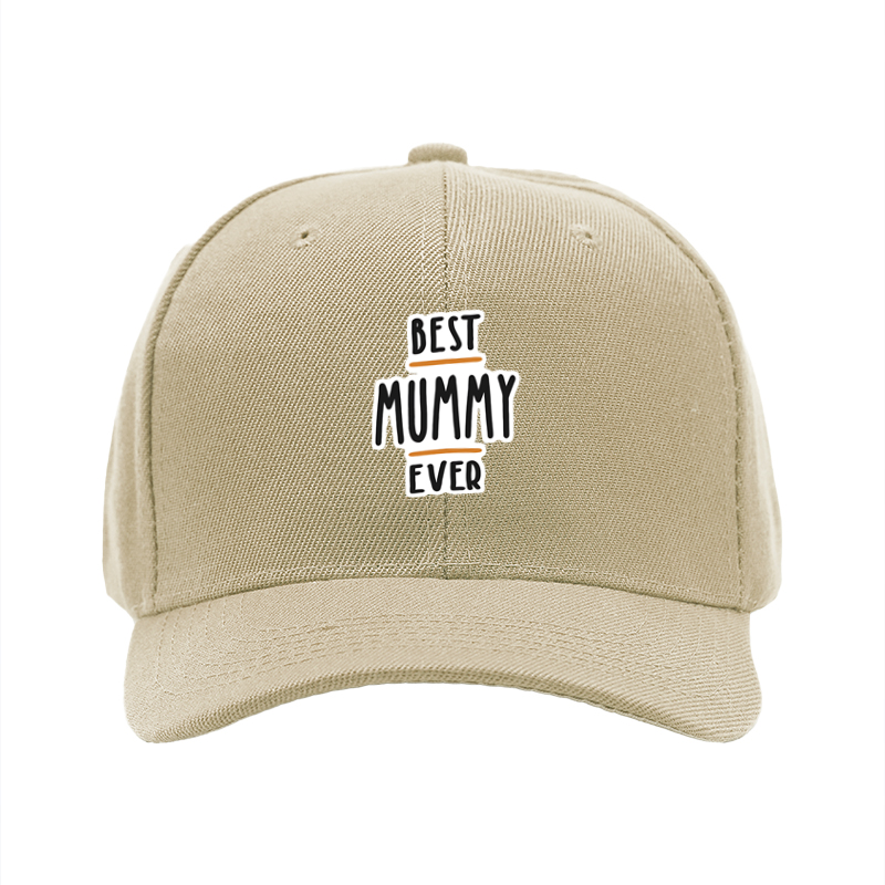 1pc New Baseball Cap Best Mummy Ever Print Unisex Adjustable Hat for Outdoor Activities Adults and Families Casual Wear Fashion Accessory
