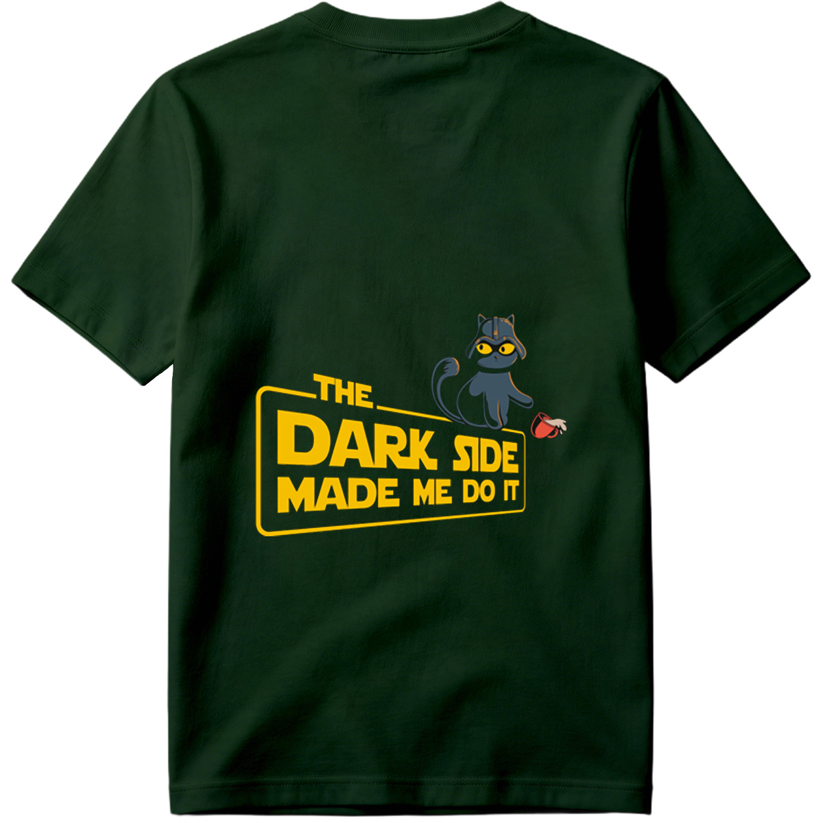 Star Wars - The Dark Side Made Me Do It Cat - Tee