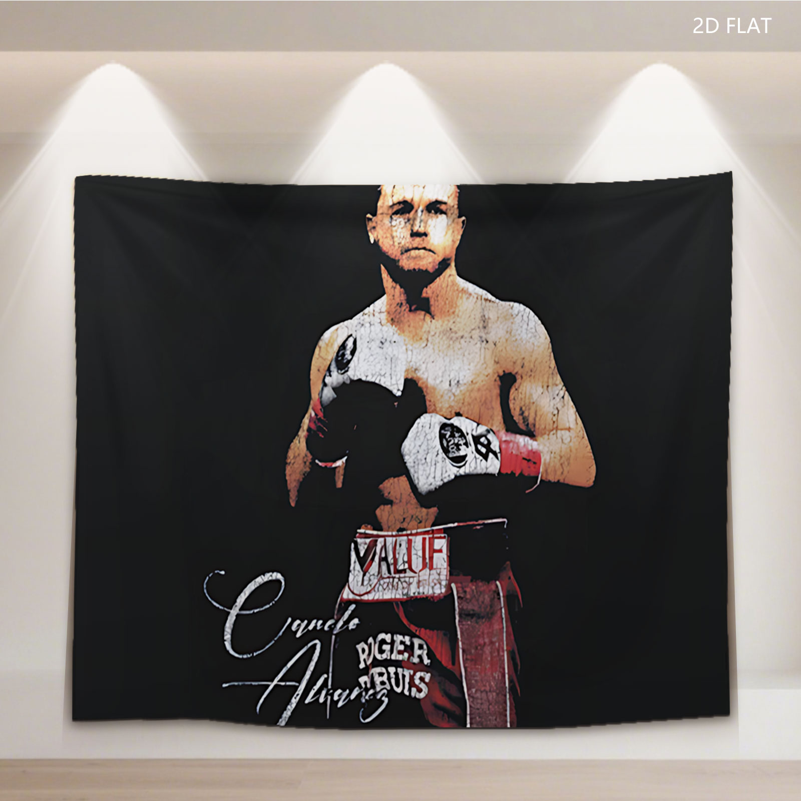 Canelo Alvarez Boxing Portrait - Tapestry