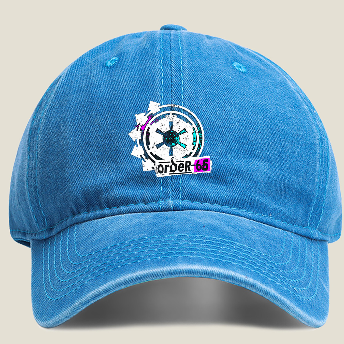 Order-66: Star Wars Clone Trooper Symbol - Washed Denim - Baseball Cap
