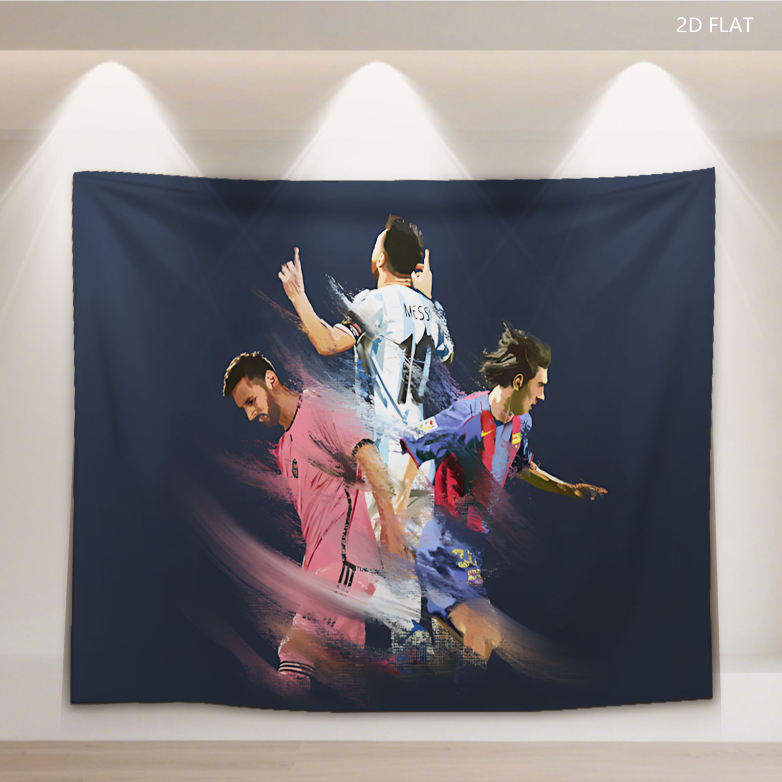 Lionel Messi in Action: Argentina, Barcelona, and Inter Miami Moments - Tapestry