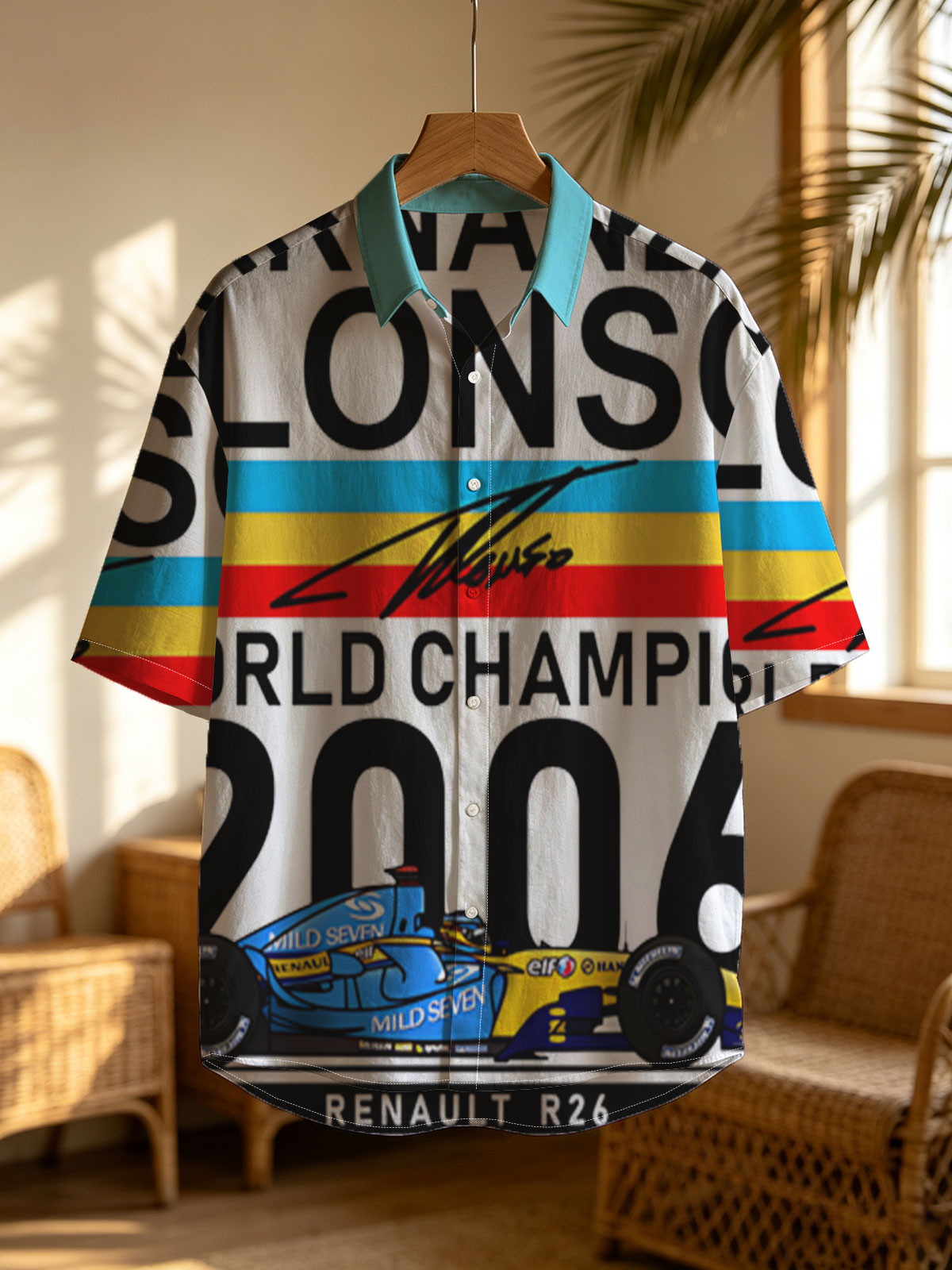Fernando Alonso Renault R26 2006 World Champion Formula 1 Racing Car -  Shirt