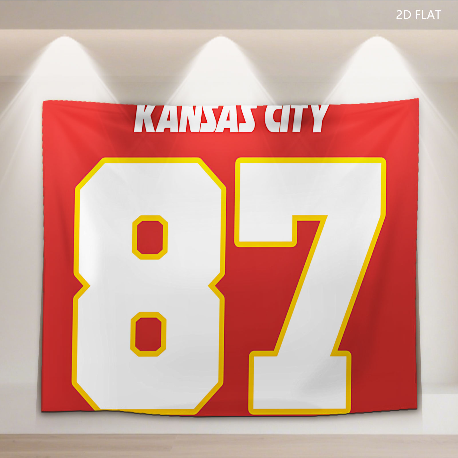 Kansas City 87 Jersey Number - Tapestry