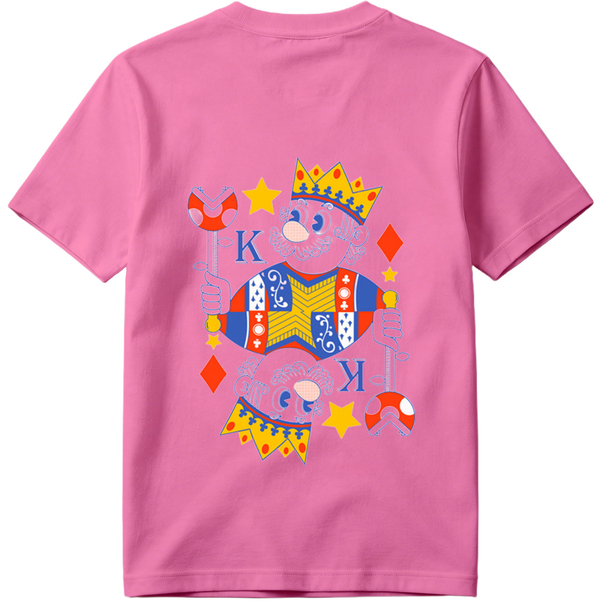 King of Diamonds Playing Card Character - Tee