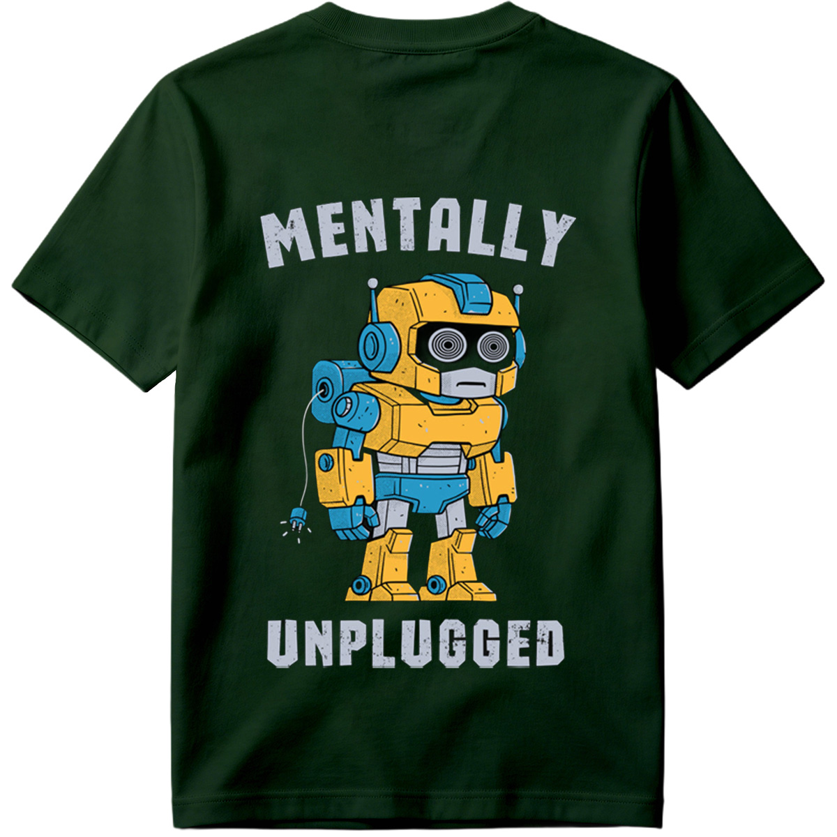 Mentally Unplugged Robot Design - Tee