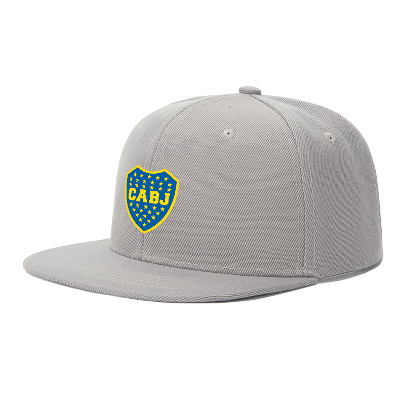 Flat Brim Baseball Cap CABJ Shield Logo Print Streetwear Underground Skate Style for Basketball Court Skate Park Urban Lifestyle Skateboarders Rappers Streetwear Enthusiasts