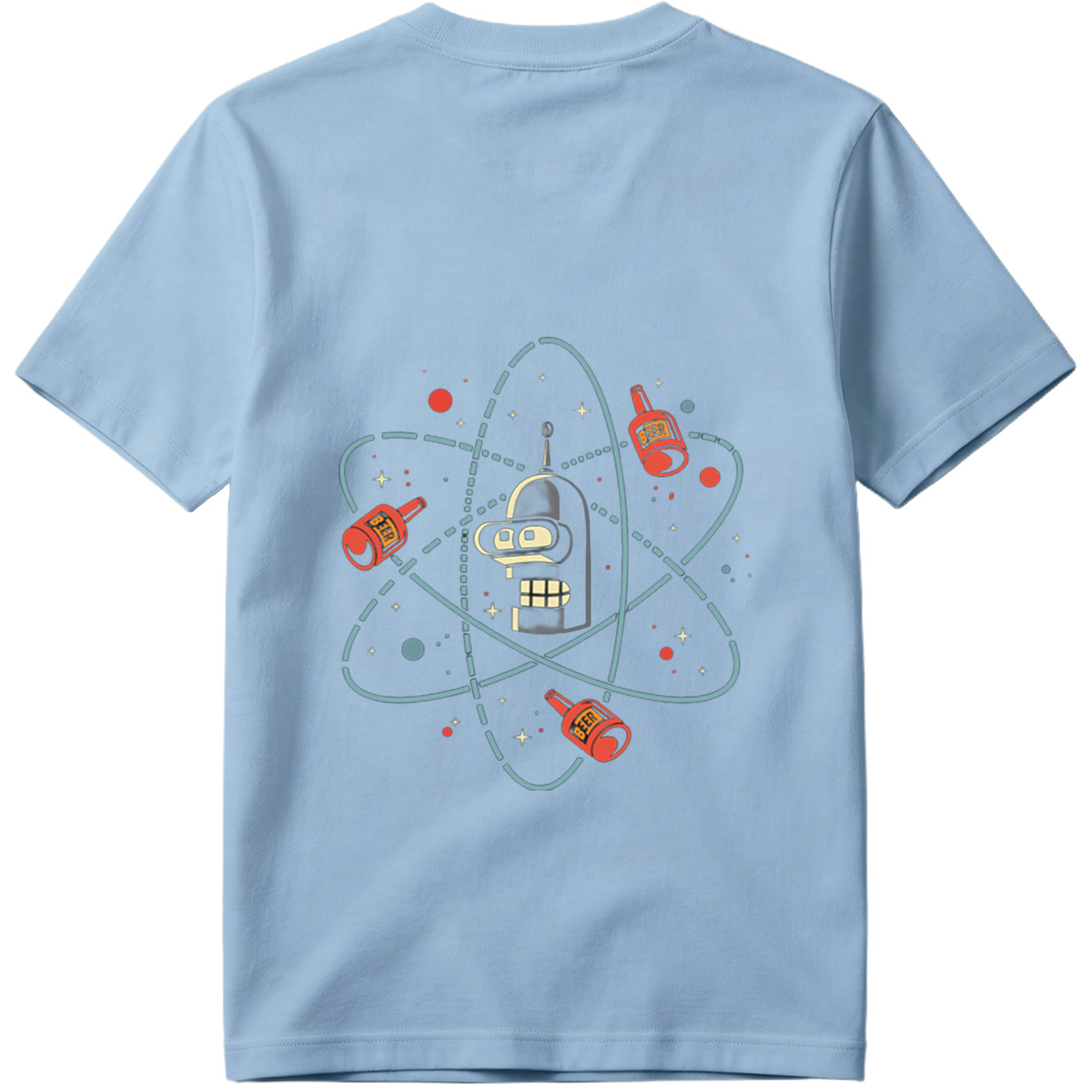 Futurama Bender Atomic Beer Orbit - Tee