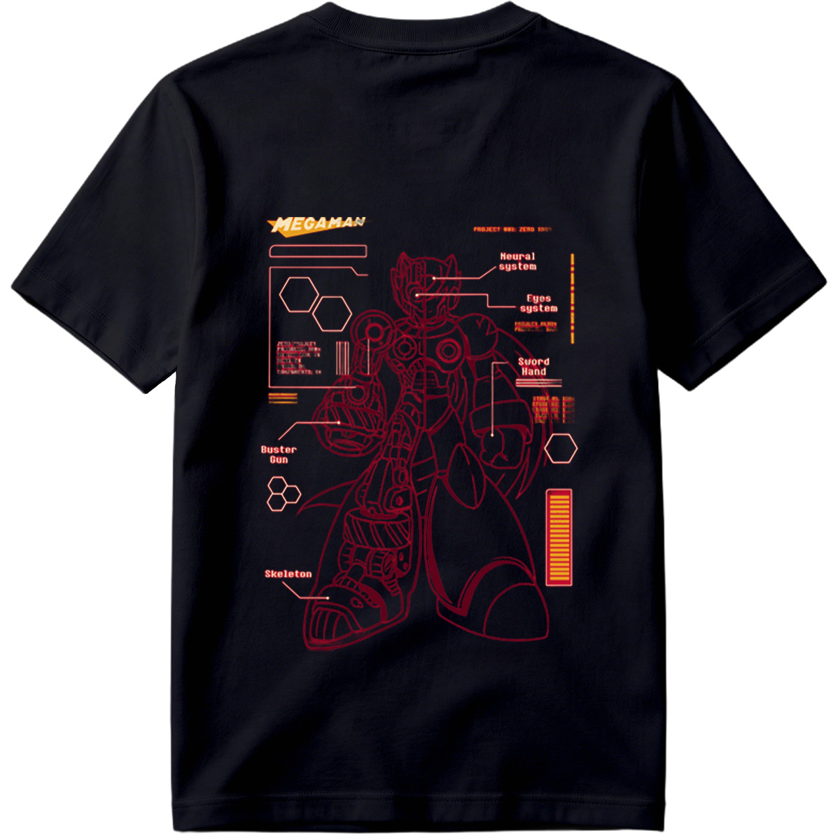Megaman Zero: Project Zero 1593 Technical Blueprint - Tee