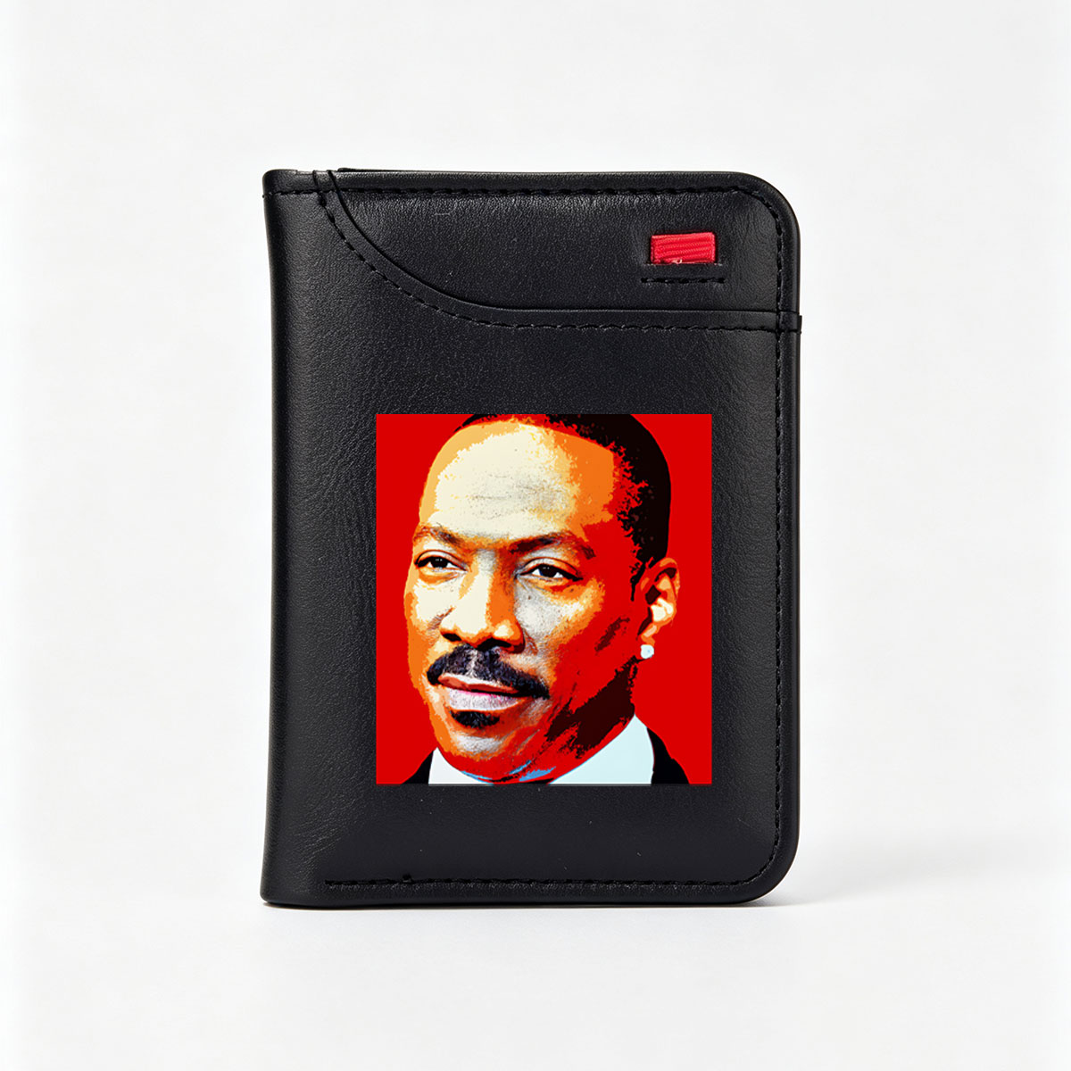 Eddie Murphy in a vibrant pop art style portrait - Vertical Style Wallet