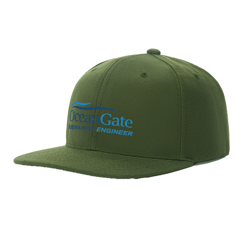 Flat Brim Baseball Cap OceanGate Submarine Engineer Logo Print Streetwear Underground Skate Style for Basketball Court Skate Park Urban Explorers and Street Culture Enthusiasts