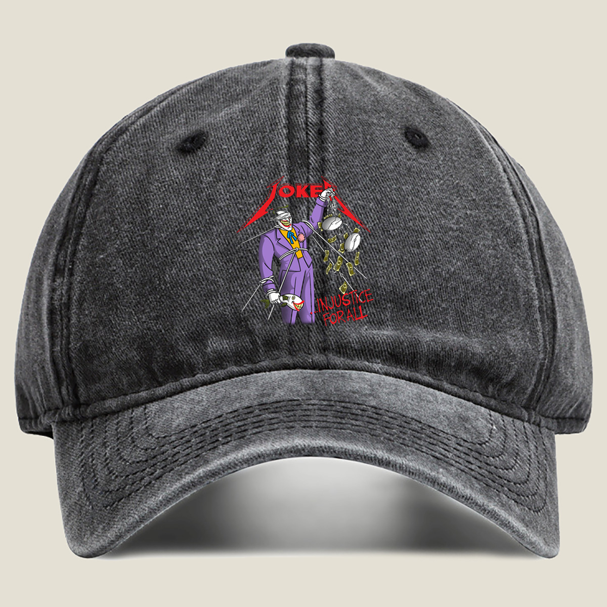 Joker: Injustice for All - Washed Denim - Baseball Cap